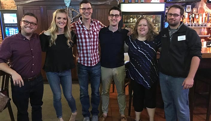 Members of the College of Medicine Class of 2012 reconnect during a previous Alumni Reunion Weekend.