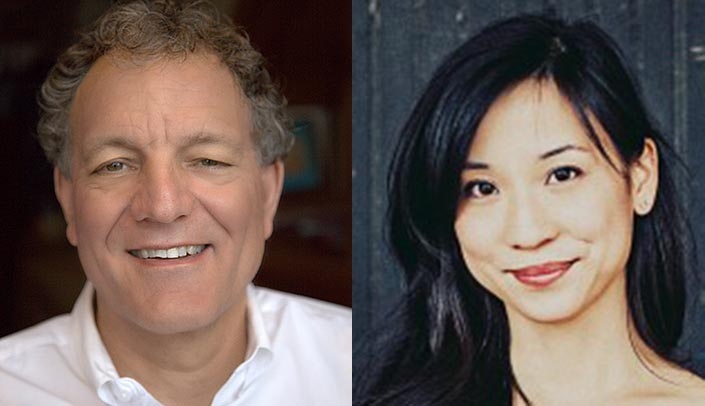 From left, Byers "Bud" Shaw, M.D., and Lydia Kang, M.D.