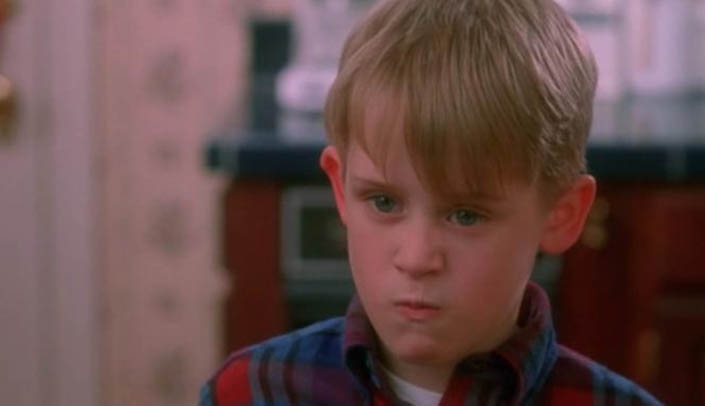 Macauley Culkin as Kevin McCallister in "Home Alone."