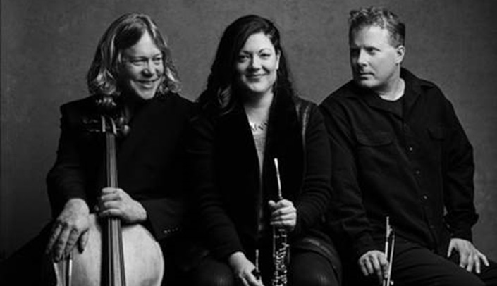 From left, David Downing, Darci Gamerl and William Wolcott of the Chinook Collaborative Ensemble.