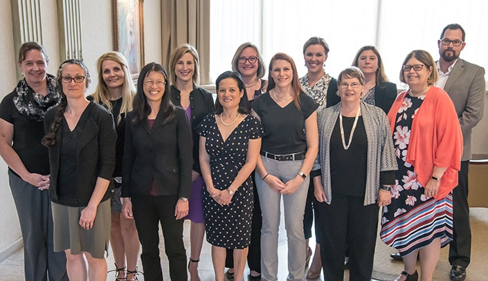 The 2018 inductees to the Interprofessional Academy of Educators.