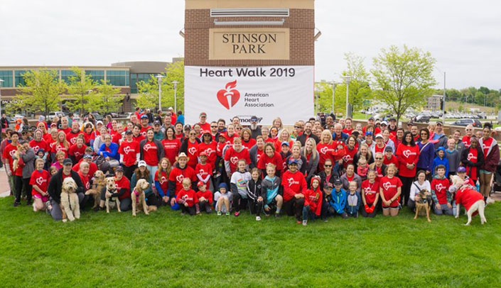 Medical center walkers from the 2019 Heart Walk. This year's fundraising event will be virtual.