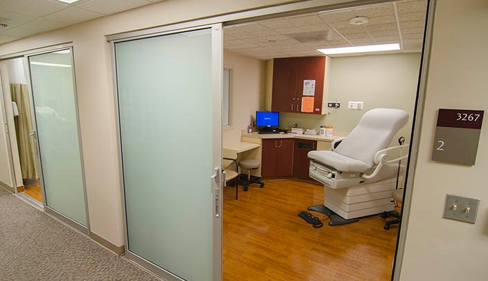 A room in the burn clinic, which is set to close at the end of this month.
