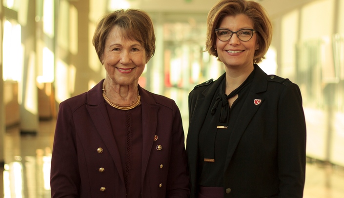 The lead investigators on the Spry Belt study are Nancy Waltman, Ph.D. (left) and Laura Bilek, Ph.D.