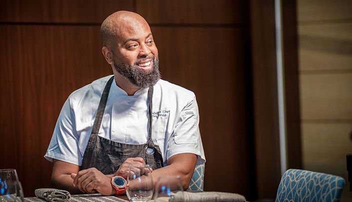 Tim Jones, executive chef of The Restaurant at the Fred & Pamela Buffett Cancer Center