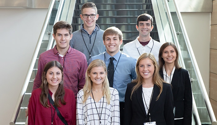 Rural Health Opportunities Program students from Wayne State College in the dental hygiene and dentistry tracks