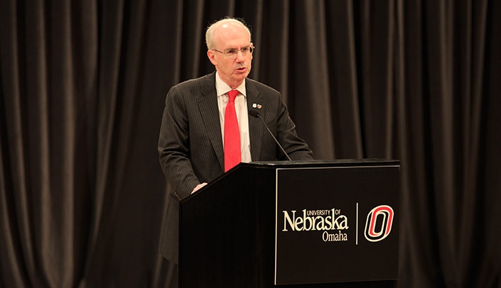 Jeffrey P. Gold, M.D., chancellor of UNMC and the University of Nebraska at Omaha (UNO)