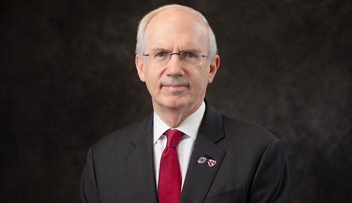 Jeffrey P, Gold, M.D., chancellor of UNMC and the University  of Nebraska at Omaha