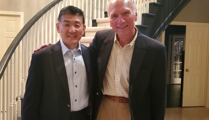 Donny Suh, MD, with John Graether, MD
