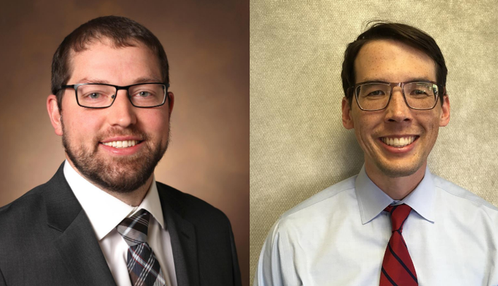 From left, Ryan Koehler, MD and Nickolas Nahm, MD
