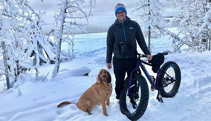 Erik Moore, MD, with Willow P. Tarmigan