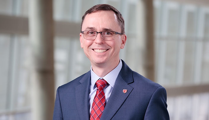 Michael Ash, MD, executive vice president-chief transformation officer for UNMC and Nebraska Medicine