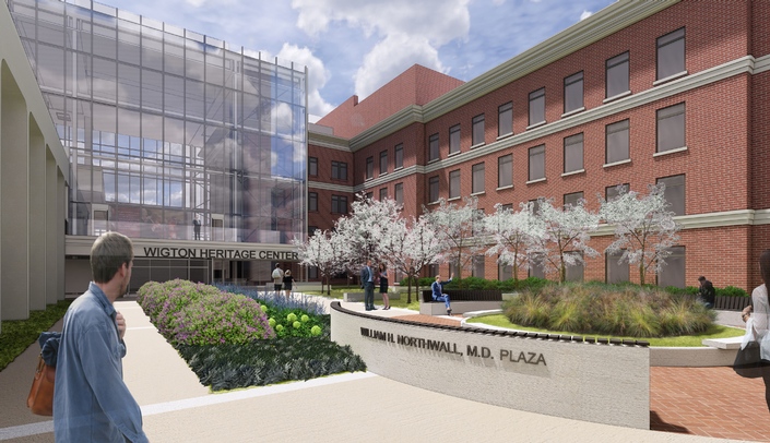 The dedication of the William H. Northwall, MD Plaza will be held virtually at 6 p.m. today.