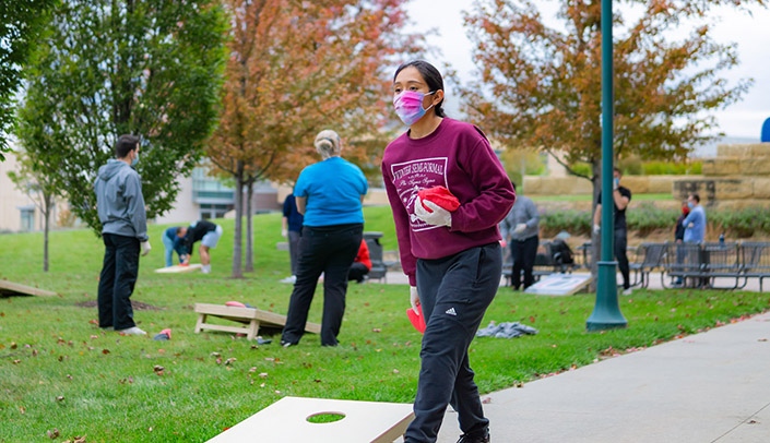 Cornhole is one of the fall sports now registering teams.