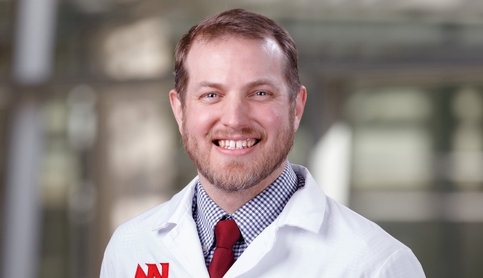 Matthew Van Hook, PhD, assistant professor in the UNMC Department of Ophthalmology and Visual Sciences