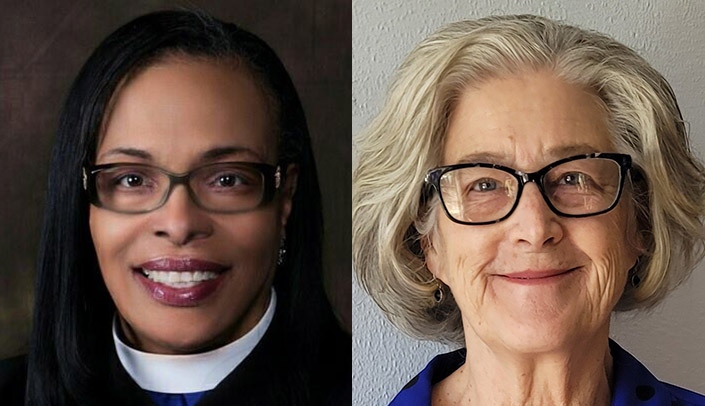 From left, the Rev. Portia Cavitt and Kathy Karsting