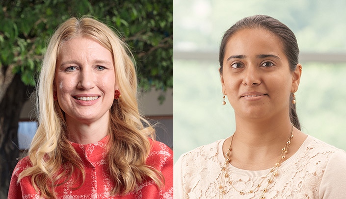 From left&comma; Ann Anderson Berry&comma; MD&comma; PhD&comma; and Geetanjali Rathore&comma; MD