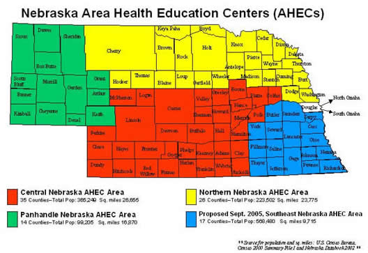AHEC map