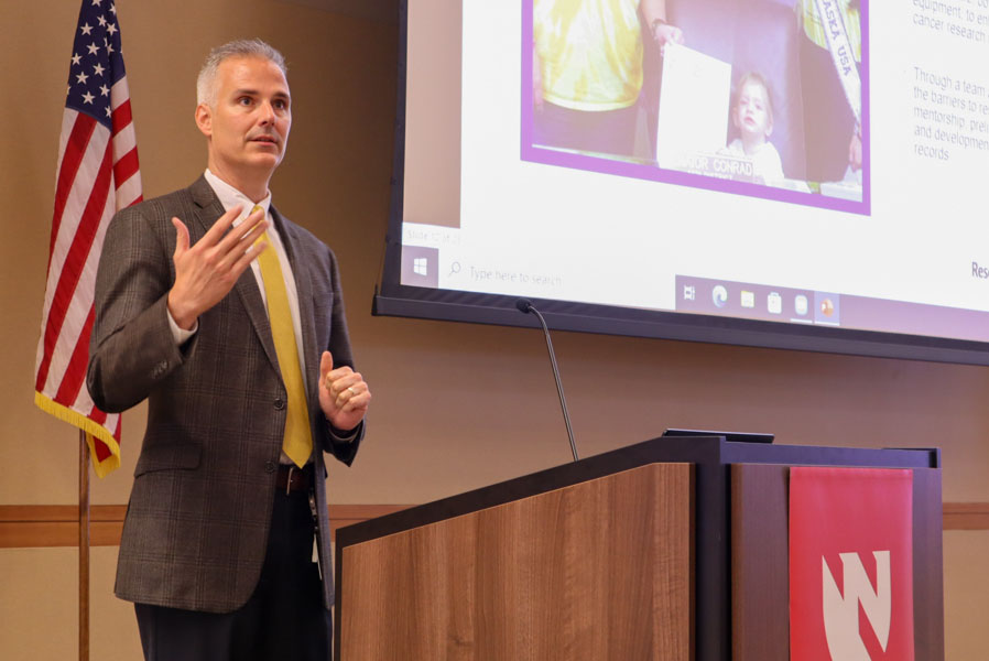 Don Coulter&comma; MD&comma; at the 2022 Pediatric Cancer Research Symposium