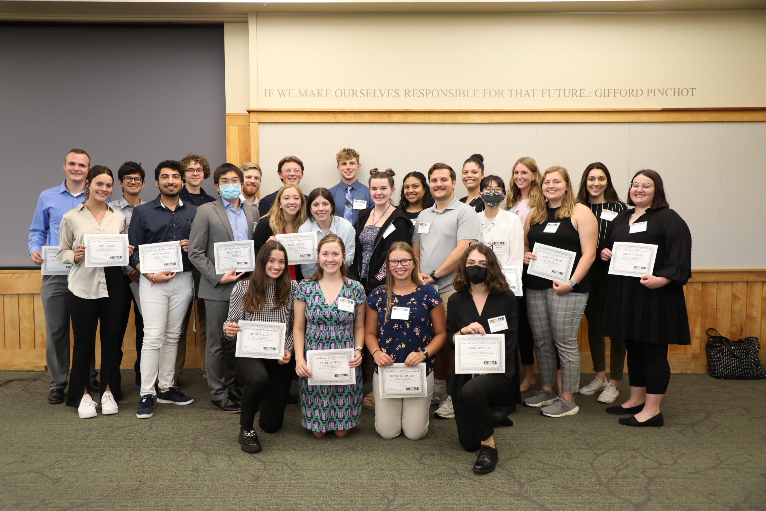 The 2021 INBRE Scholars were recognized for their research at the annual meeting&period;