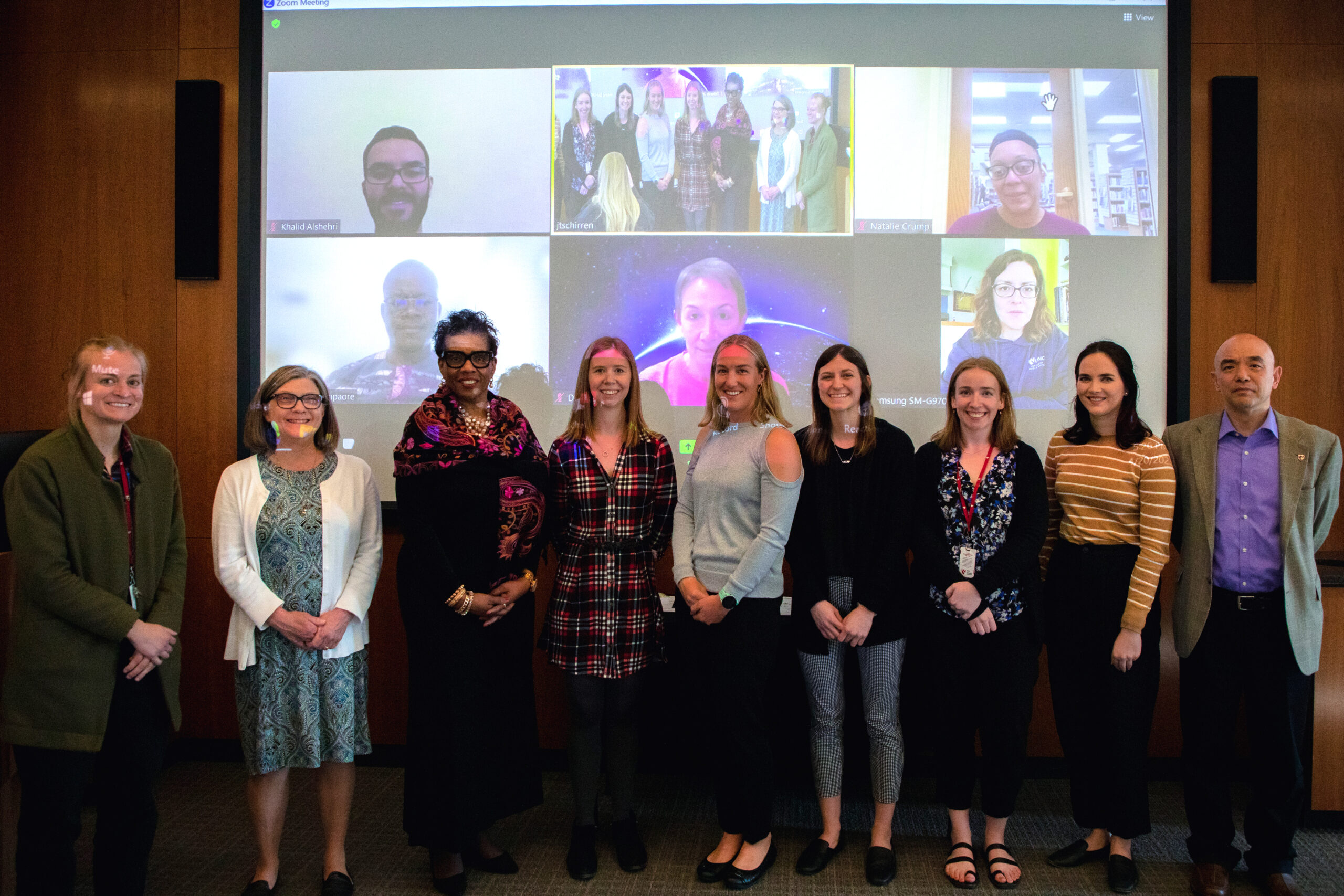 Spring 2023 inductees to the Gamma Omicron Chapter of the Delta Omega Honorary Society in Public Health