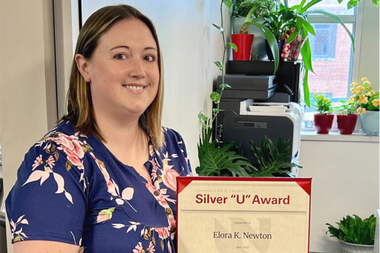 Elora Newton receives Silver U Award Newsroom University of