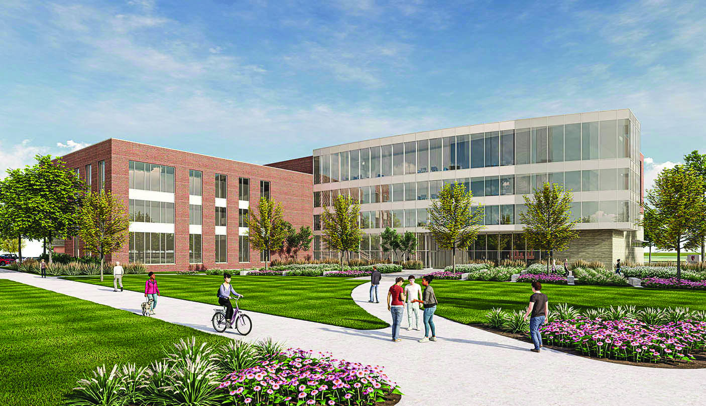 A rendering of the Rural Health Education Building