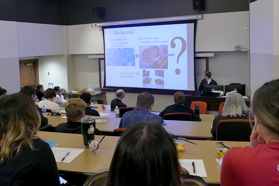 STAR fellow Mark Bausch gives his presentation during the closing event&period;