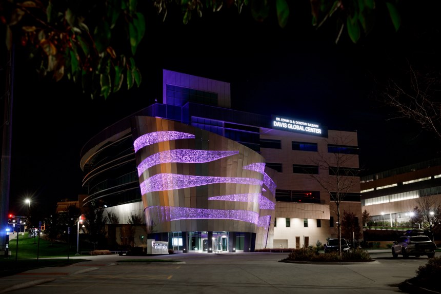 Nebraska landmarks go purple for pancreatic cancer awareness