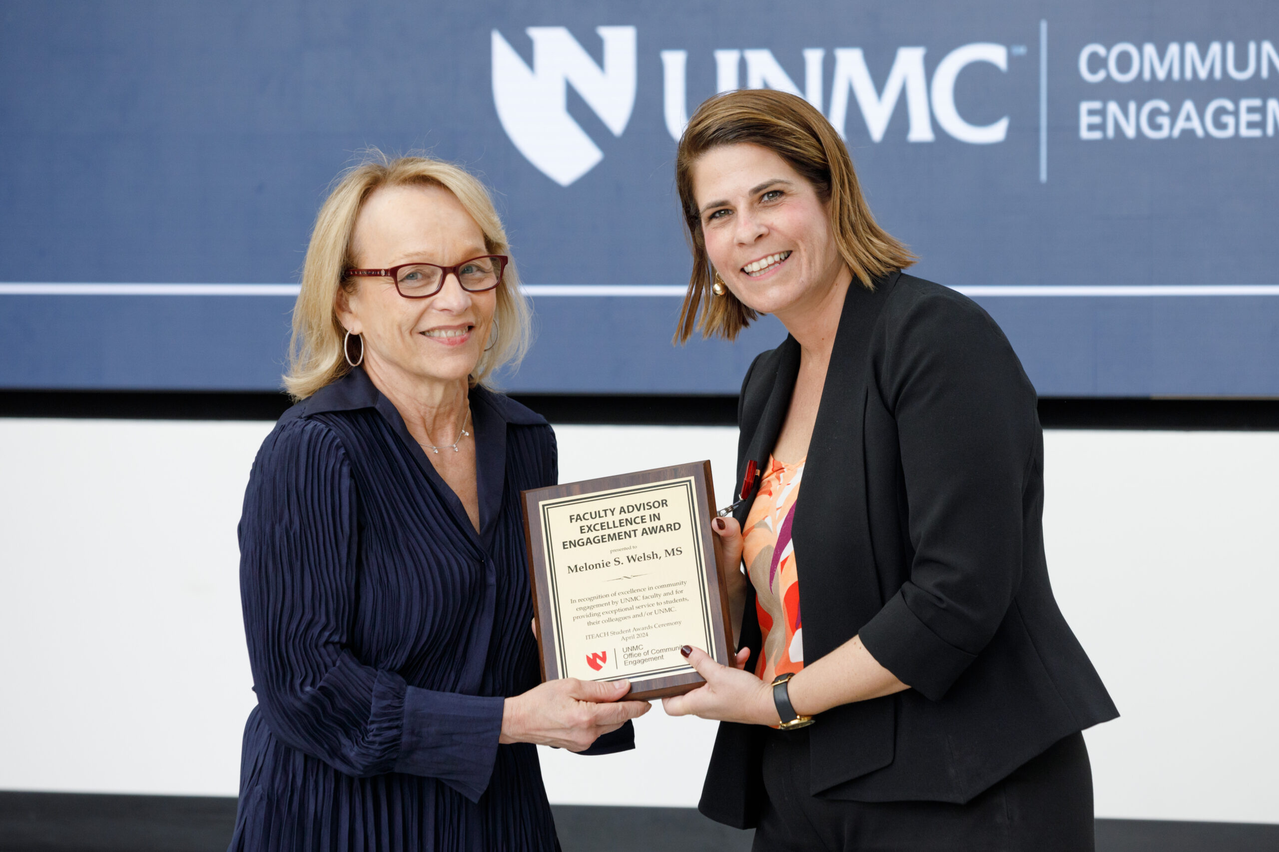 Melonie Welsh receives an ITEACH Award last month&period;