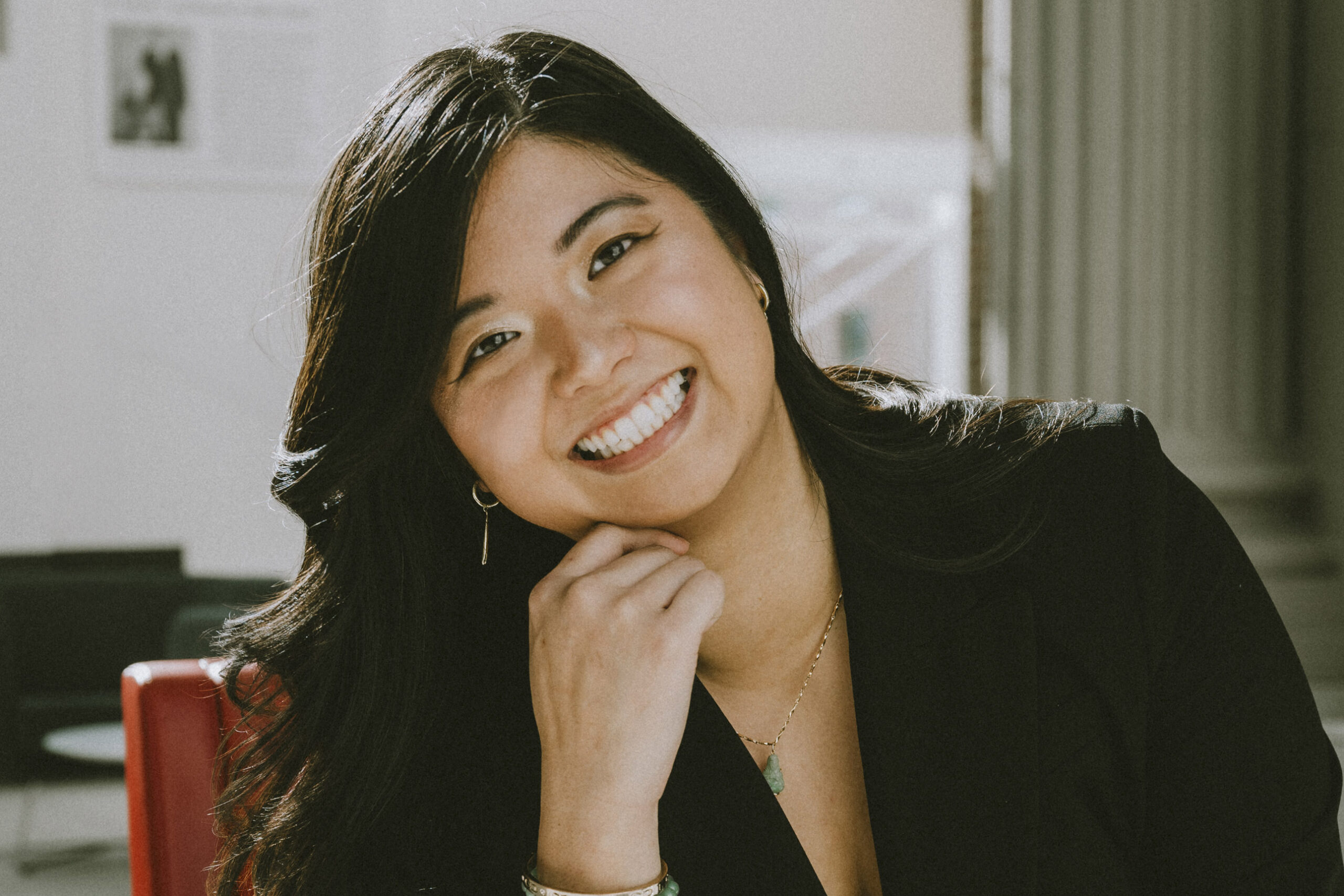 Photo of Linda Huynh smiling, April 2024