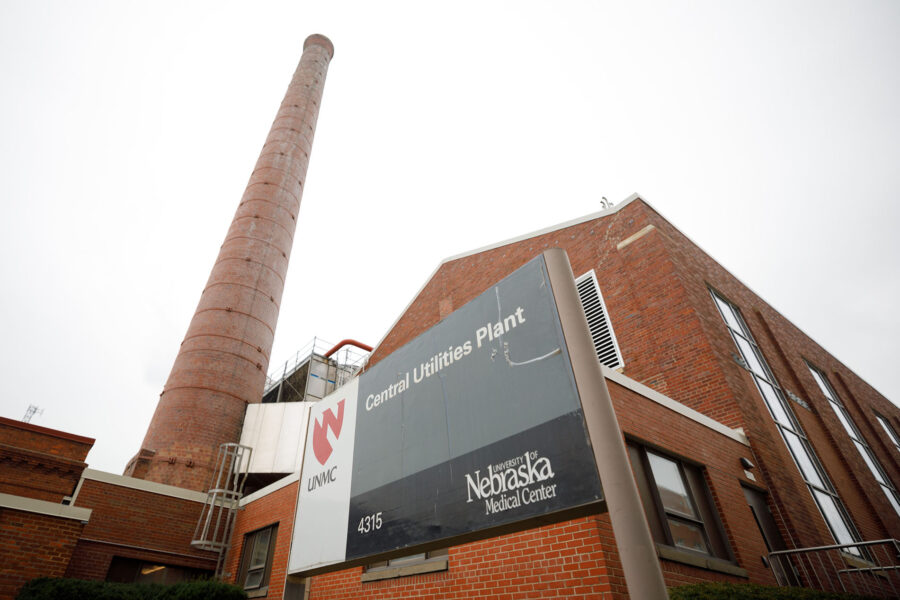 A photo of UNMC&apos;s central utilities plant