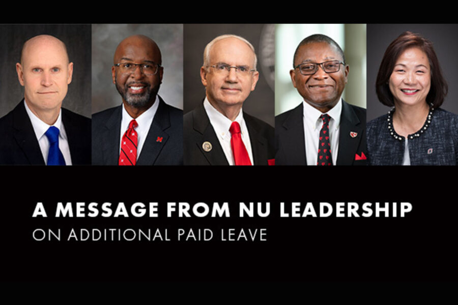 Photographs of five NU leaders
