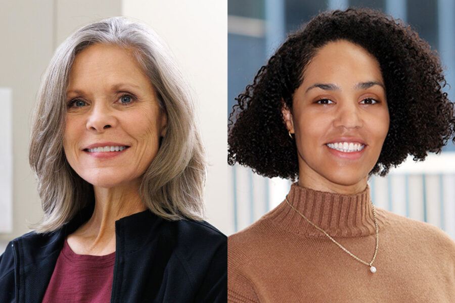 From left, Kristy Marker, DDS, and Alexandra Bilunas, DDS