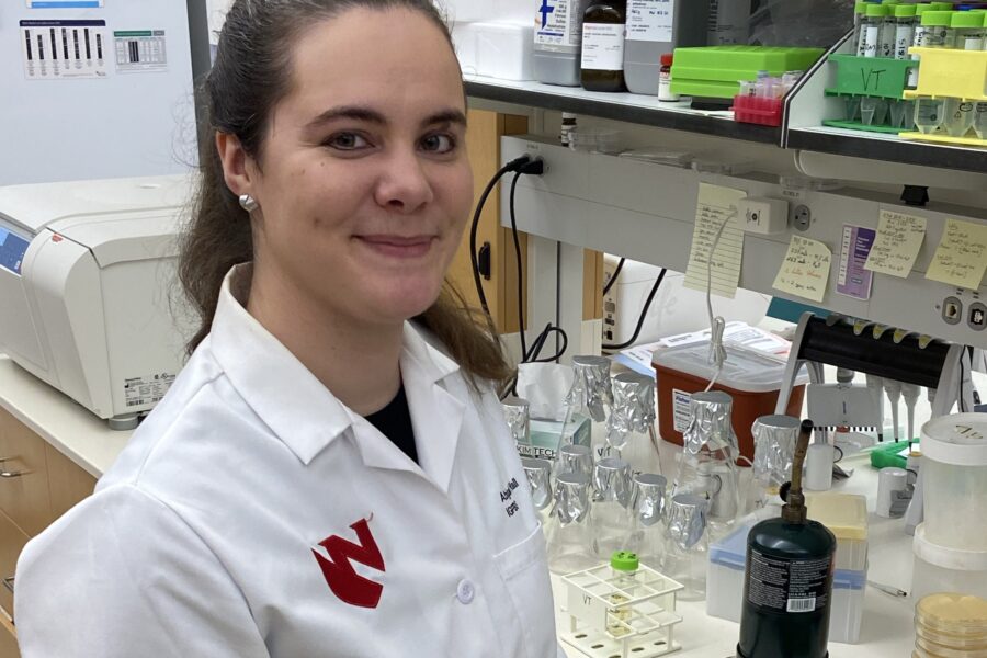PhD student Abigail Hall