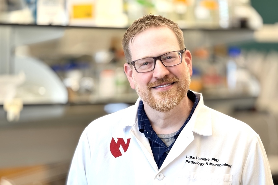 Luke Handke, PhD, senior scientist in the Center for Staphylococcal Research