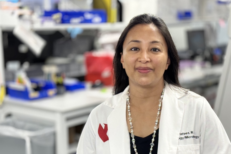 Safina Hafeez&comma; MD&comma; an assistant professor in UNMC&apos;s Department of Pathology&comma; Microbiology and Immunology&comma; said a puzzling case turned out to be histoplasma&period; "It would have been very easy to miss&comma;" she said&period;