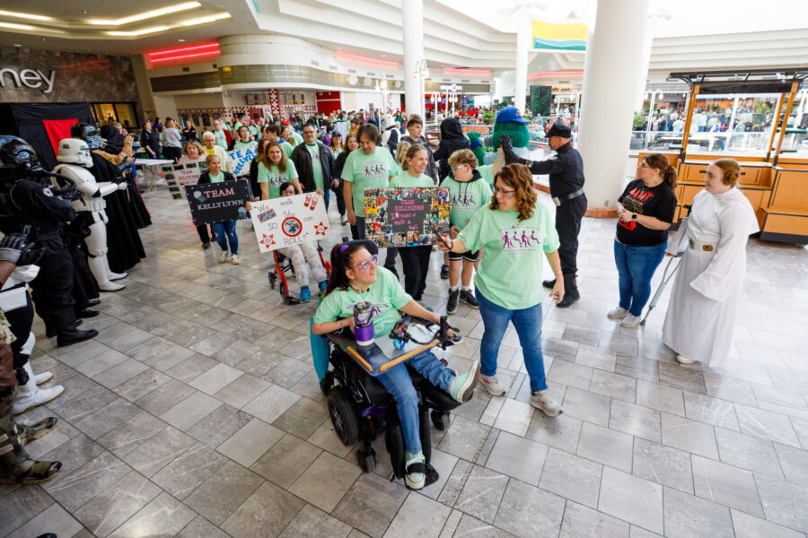 Attendees set off on a lap during last year's Walk and Roll for Disabilities&period; This year's event is slated for March 1 at Oak View Mall&period;