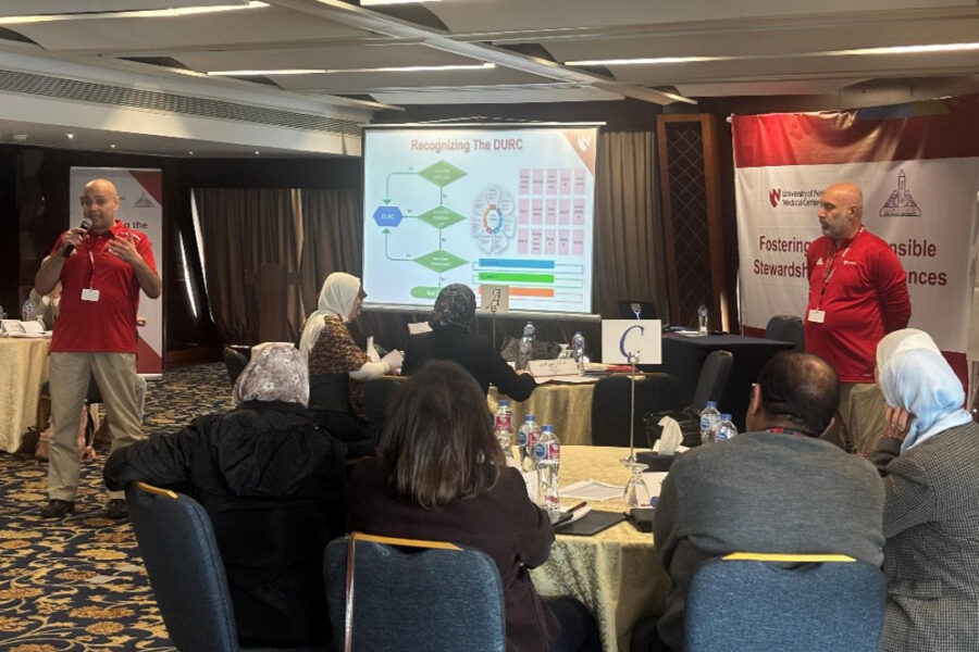 UNMC researchers&comma; in collaboration with experts from Egypt&comma; led a biosafety and security training workshop in Cairo&period;