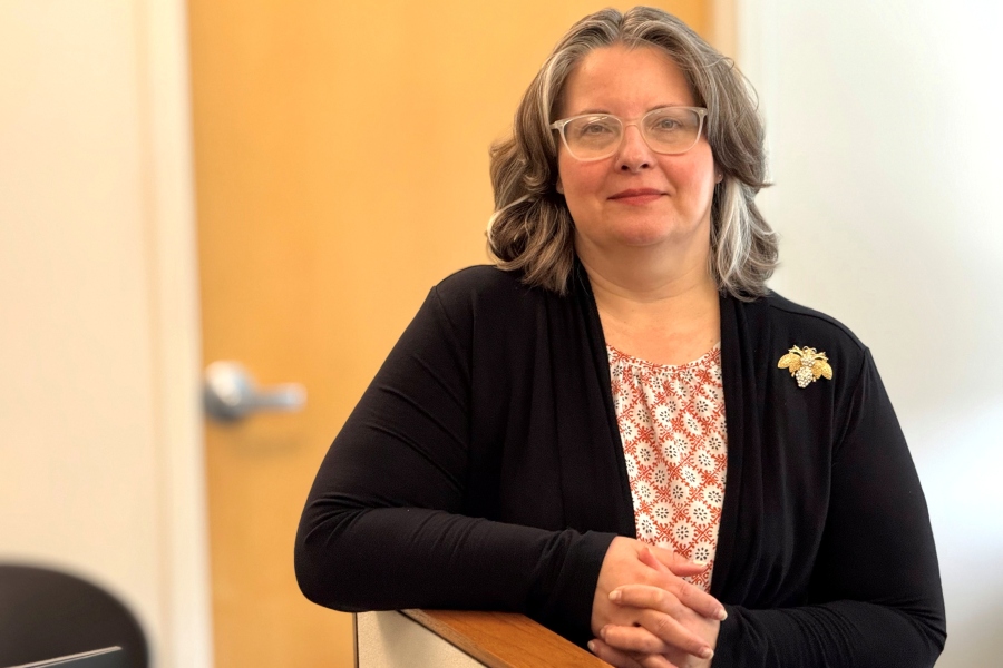 Liz Tierney&comma; an administrative associate who supports the department chair&comma; the chair's business office and department administrator