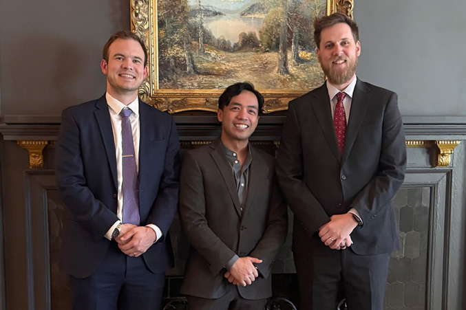 Noah Svec&comma; MD&comma; Robert Guidangen&comma; MD&comma; and Alec Seei&comma; DO&comma; anesthesiology residents&period;