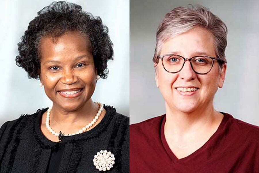 Tracie Kirkland&comma; PhD&comma; DNP&comma; and Juli Bohnenkamp