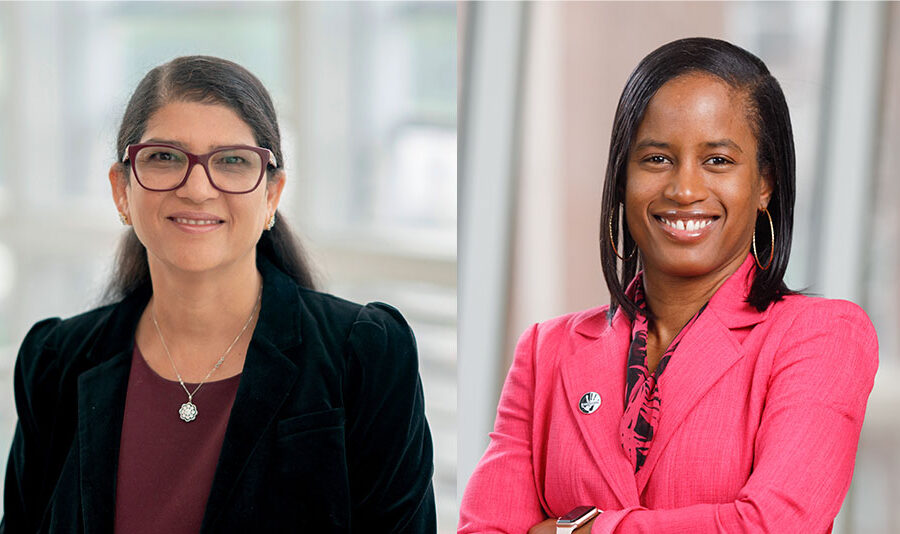 From left&comma; Sarosh Rana&comma; MD&comma; and Jasmine Marcelin&comma; MD