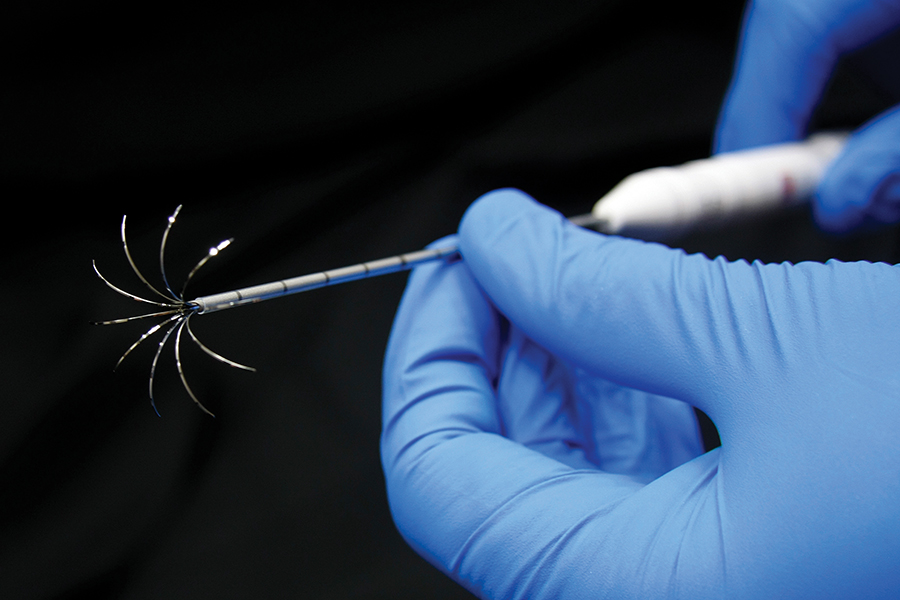 The LeVeen Needle Electrode uses radio frequencies to destroy tumors with greater precision&period;