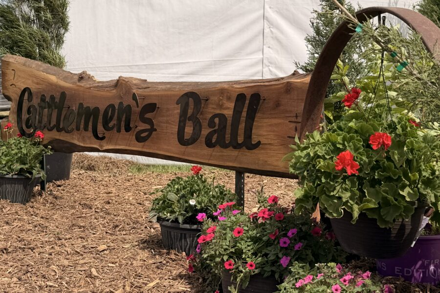 Cattlemen's ball sign