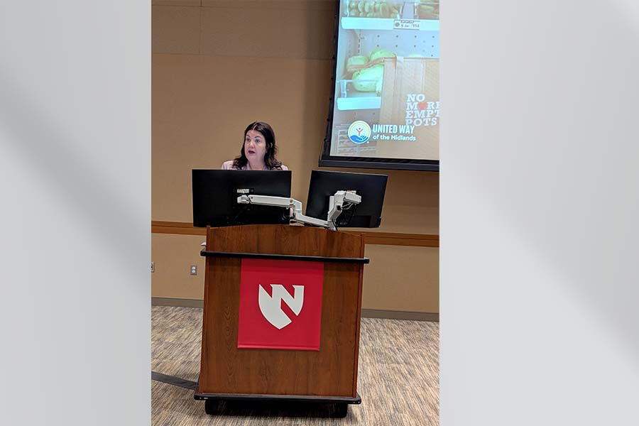 Shawna Forsberg&comma; President and CEO of the United Way of the Midlands&comma; provided the keynote address at this year's CRISP symposium&period;