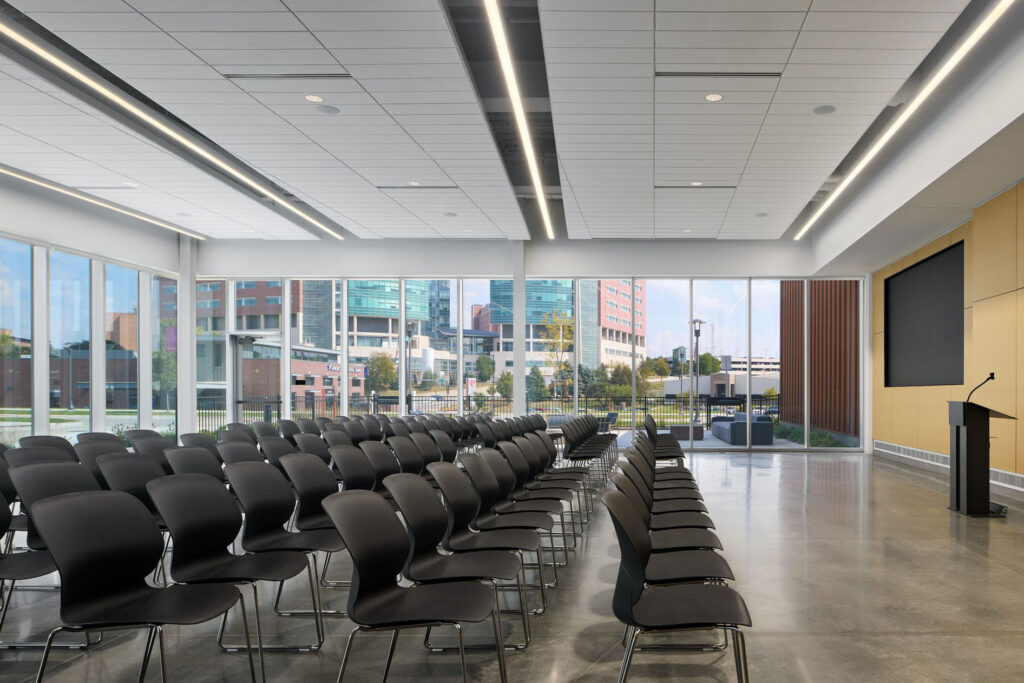 Forge Event Hall, located in the Catalyst Building in the EDGE District