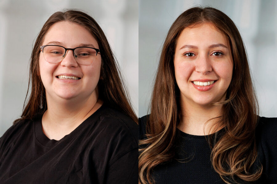 Lily Calvin&comma; left&comma; and Marisol Loza Hernandez&comma; right