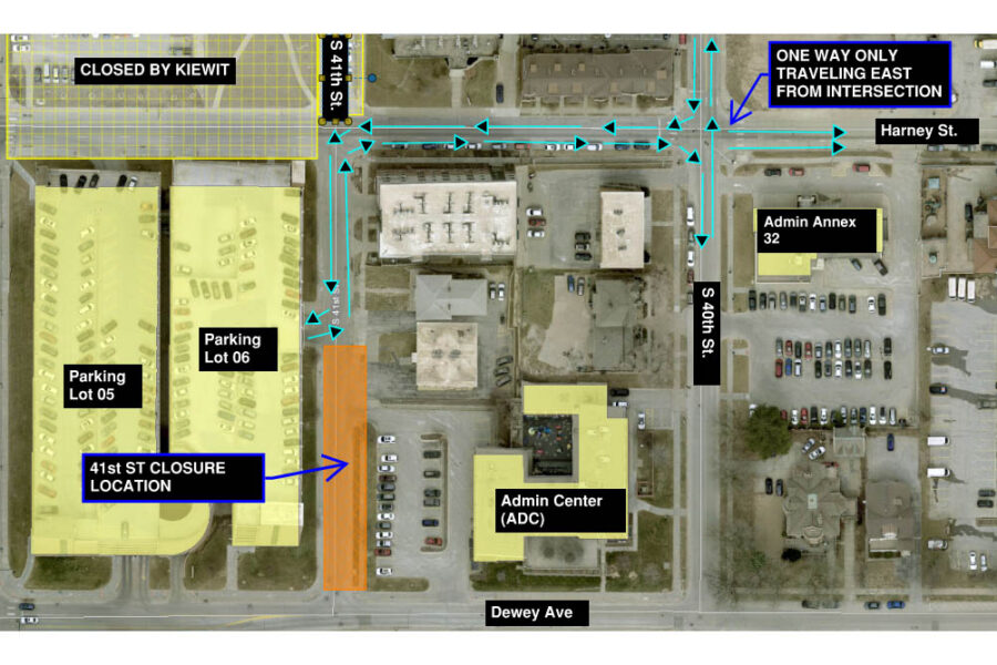 A map of the street closure as explained in the story