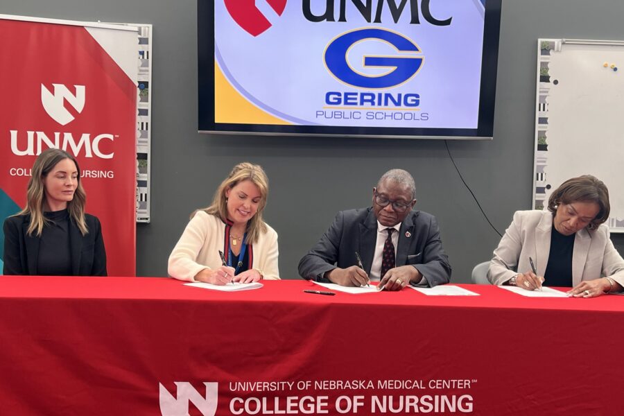 The UNMC College of Nursing and Gering Public Schools signed a Memorandum of Understanding earlier this year&period;